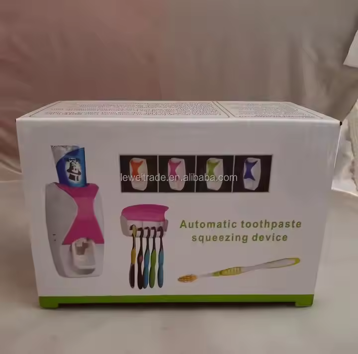 Toothbrush Holder Automatic Toothpaste Dispenser Se